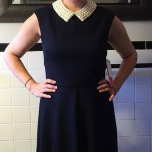 Betsey Johnson Size 4 Pearl Necklace Dress